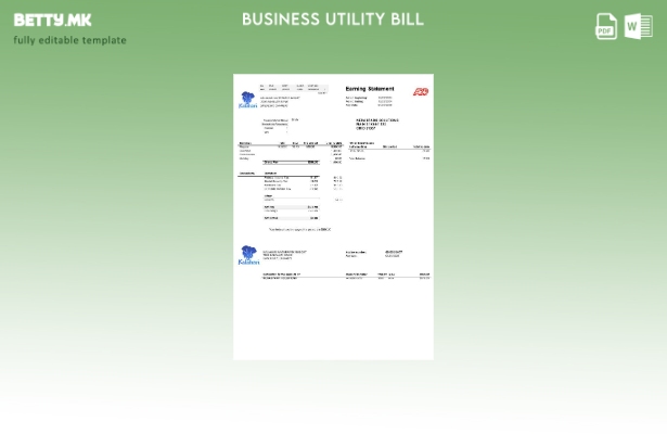 Деловна сметка за комунални услуги во САД Охајо Калахари Waterpark Resort